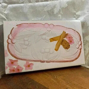 Vintage Mikasa Crystal Cerise Hors D’Oeuvres Platter  RC320/373